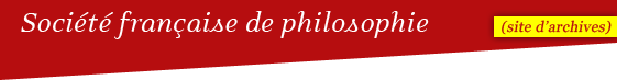 SFP - Société française de philosophie